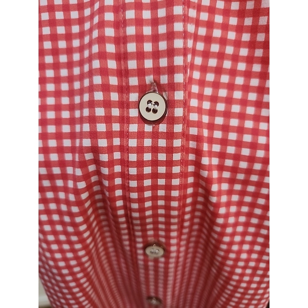 J McLAUGHLIN Red/White Check Sleeveless Shirt Womens Size S - Picture 4 of 6